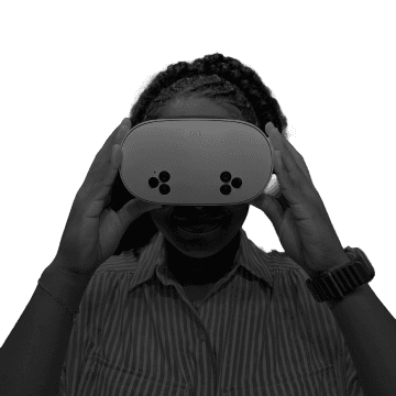 VR headset demonstration